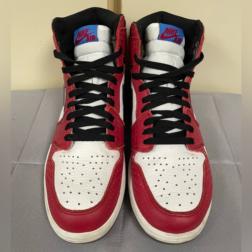Nike Air Jordan 1 Retro High OG Spiderman Origin Story 2018 (555088-602) Size 11
